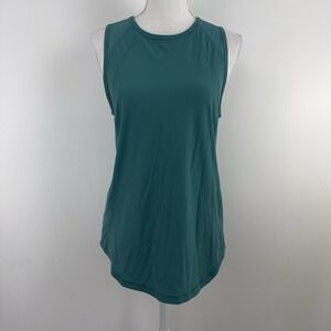 Lululemon Women's Racerback Tank Top Teal Size 6 Lightweight Mesh‎ Back